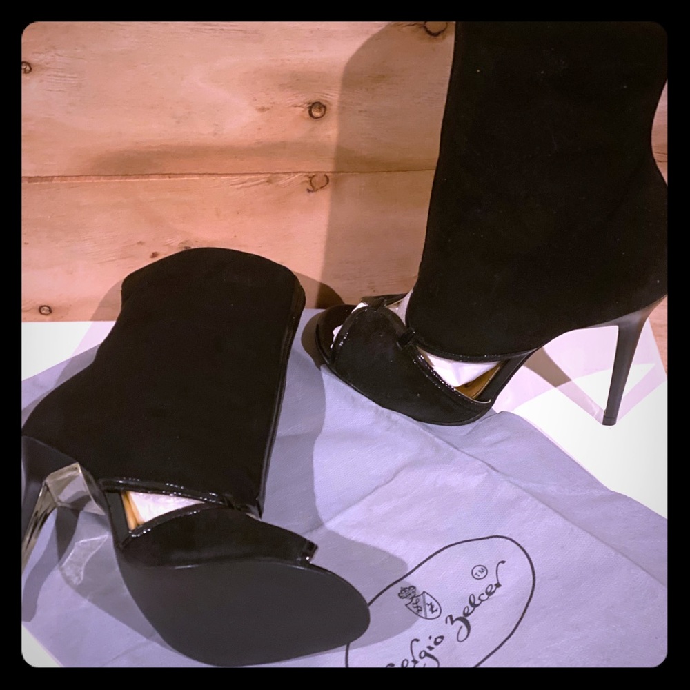 open toe bootie